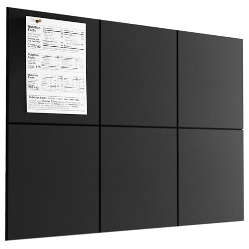 MaxGear black felt bulletin board set