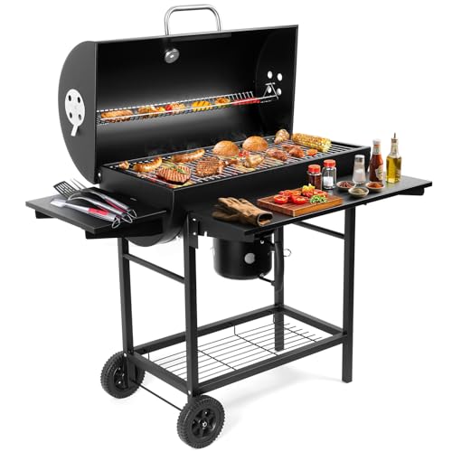 SUNLIFER Charcoal BBQ Grills Outdoor barrel view