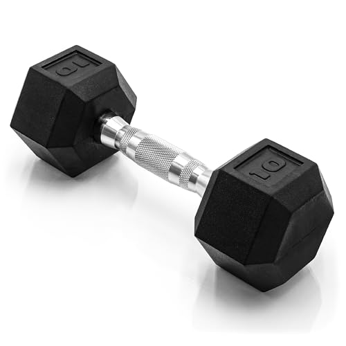 CAP Barbell 10 LB Coated Hex Dumbbell front view