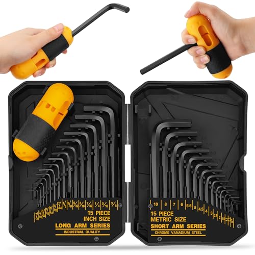 ELEAD 31-Piece Hex Key Set in yellow carrying case