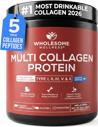 Wholesome Wellness Premium Multi Collagen Peptides front label
