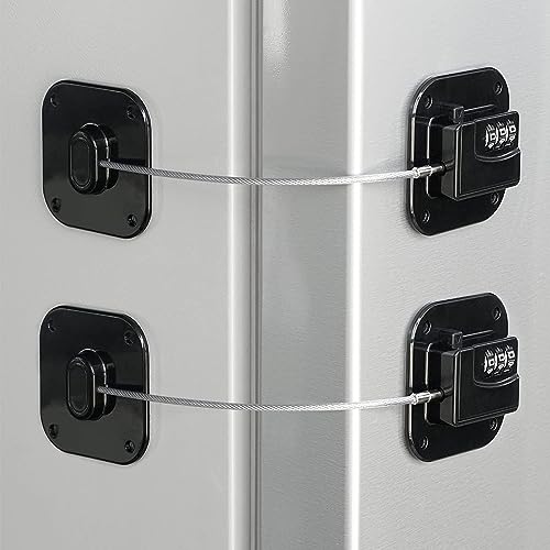 Coipdfty refrigerator combination lock in black