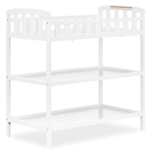 Dream On Me Emily Changing Table White front view