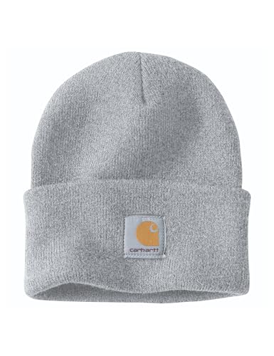 Carhartt Men's Knit Cuffed Beanie Heather Grey One Size front view