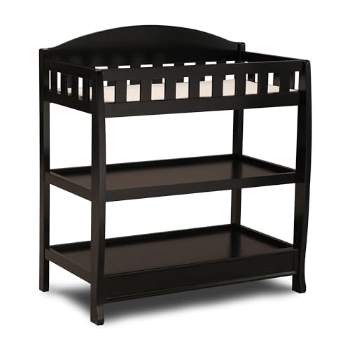 Delta Children Infant Changing Table in Ebony Black