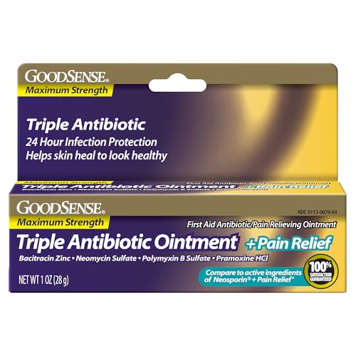 GoodSense Triple Antibiotic + Pain Relief Ointment tube