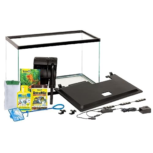 Tetra 10 Gallon Glass Aquarium Kit full view