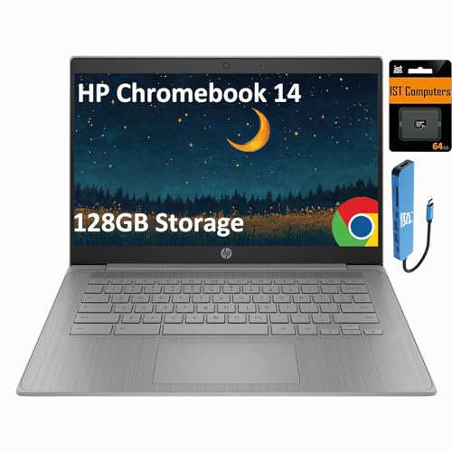 IST Computers HP Chromebook 14 gray top view