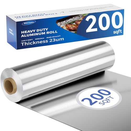 SINYWAY 12inx200sqft Aluminum Foil box