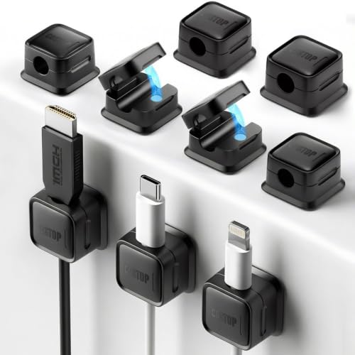 Costop 9 Pack Magnetic Cord Organizer black