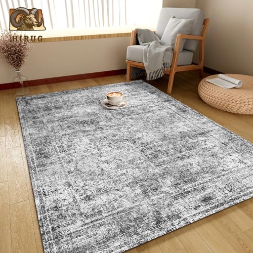 Rug placed under a living room coffee table