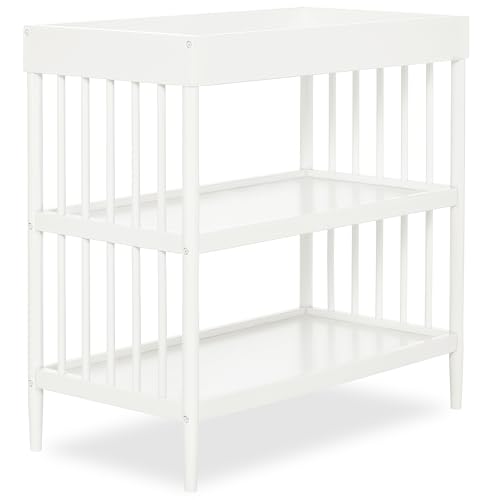 Dream On Me Clover Changing Table White front view