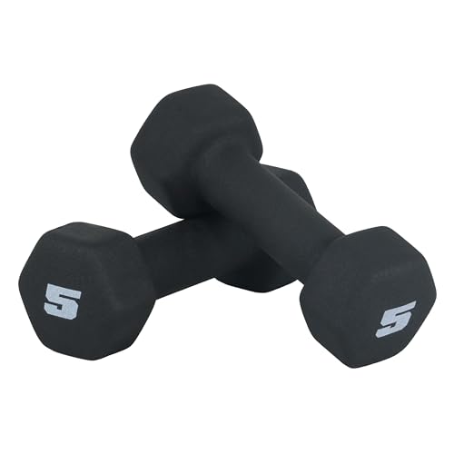 CAP Neoprene Dumbbell Pair 5 lb side profile