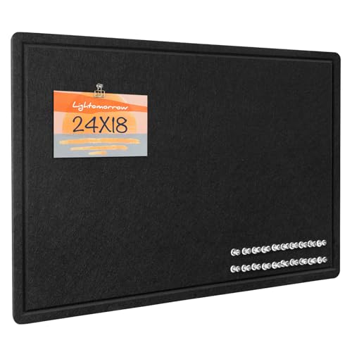 Lightomorrow black felt bulletin board