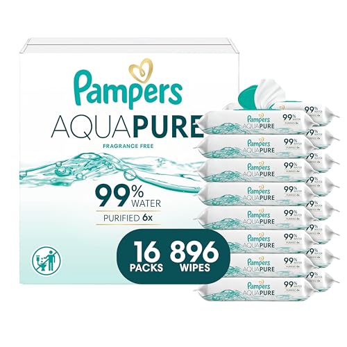 Pampers Aqua Pure Baby Wipes packaging front
