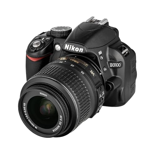 Nikon D3100 front view with 18-55mm lens
