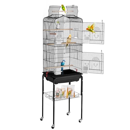 VEVOR 64-inch Open Top Parrot Cage front view