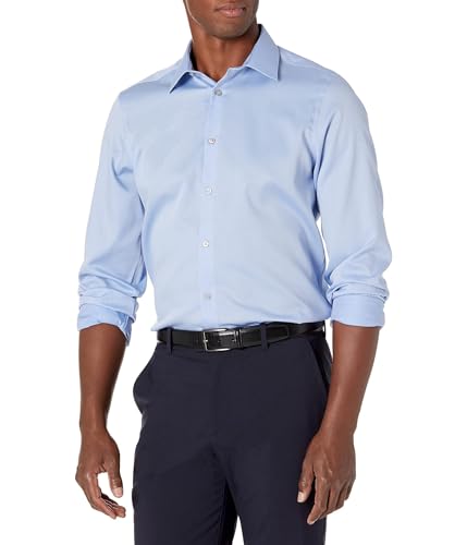 Calvin Klein Men's Slim Fit Dress Shirt in Mist