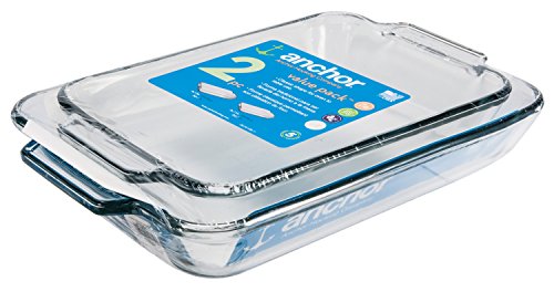 Anchor Hocking 2-piece glass baking dish set