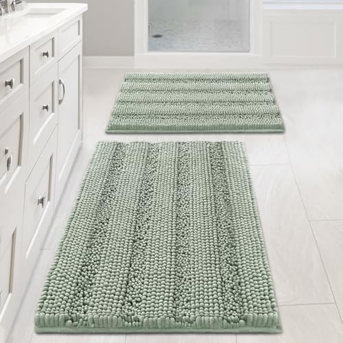 H.VERSAILTEX Sage 2-piece bath mat set