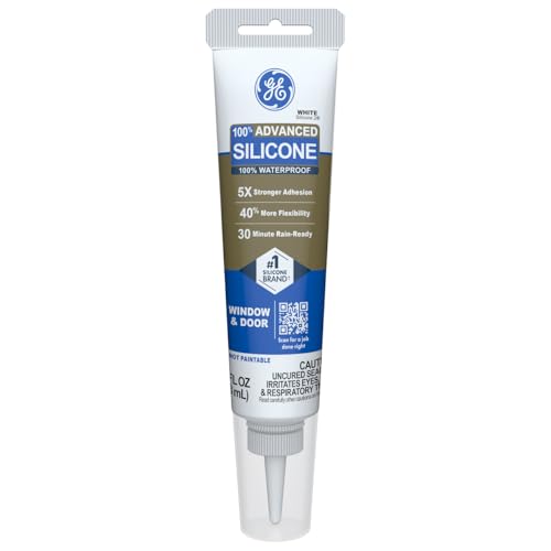 GE Advanced Silicone Window & Door Caulk tube