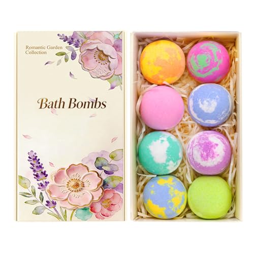 Bgiscaw 8-piece bath bomb gift set box