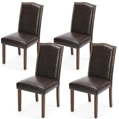 DUMOS VSD6 Dining Chairs set of 4 brown