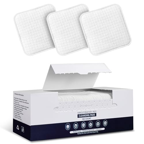 PUPUPE Premium Natural Plant Cotton Pads 100 count box