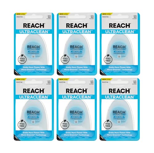 Reach Ultraclean Mint Dental Floss 6 Pack box