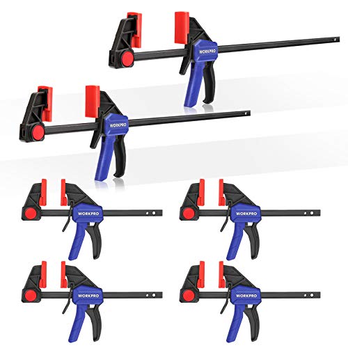 WORKPRO 6-pack bar clamp set overview