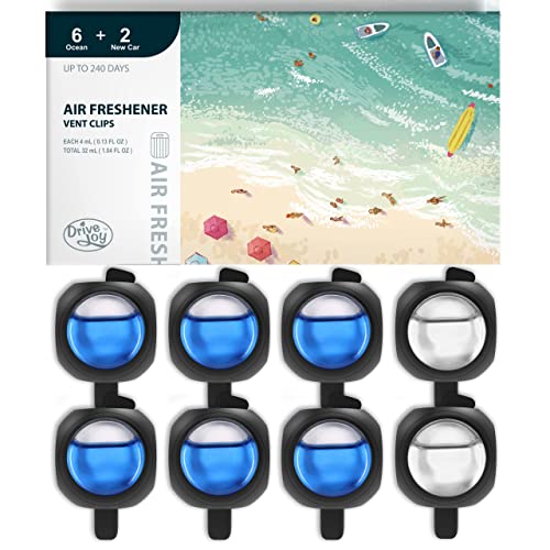 DRIVEJOY Car Air Freshener Vent Clips 8 Pack