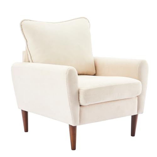 OLIXIS Comfy Accent Chair Taupe front view
