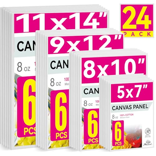 PHOENIX 24 pack canvas boards set
