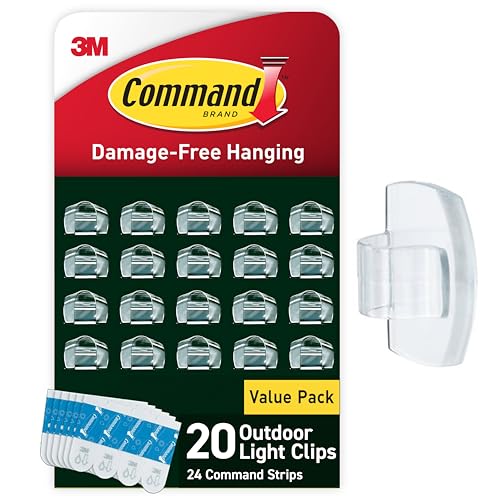 Command Outdoor Light Clips 20-pack package