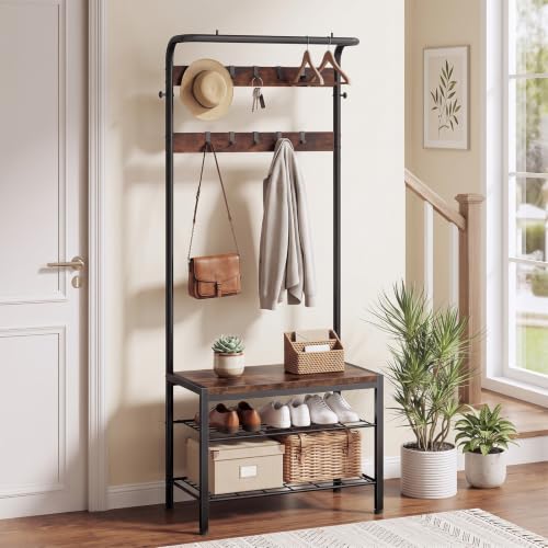 DUMOS 5-in-1 Hall Tree front view