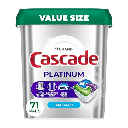 Cascade Platinum Dishwasher Pods tub