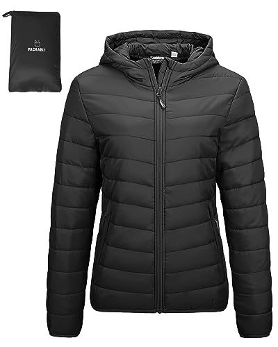 Outdoor Ventures Women's Packable Lightweight Puffer Jacket front view
