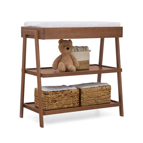 Delta Children Scout Changing Table Chestnut front view