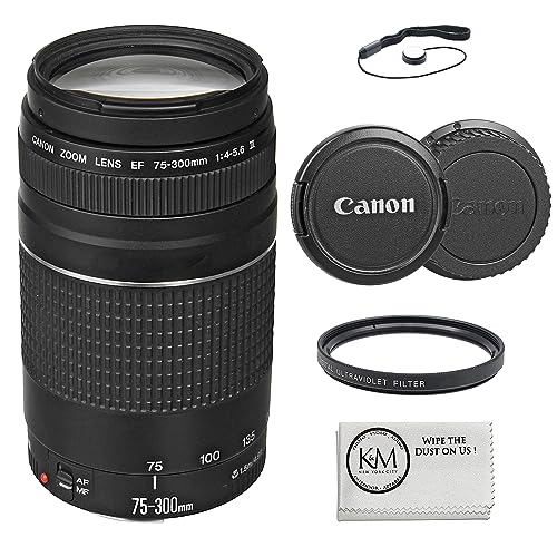 Canon EF 75-300mm f/4-5.6 III lens front view