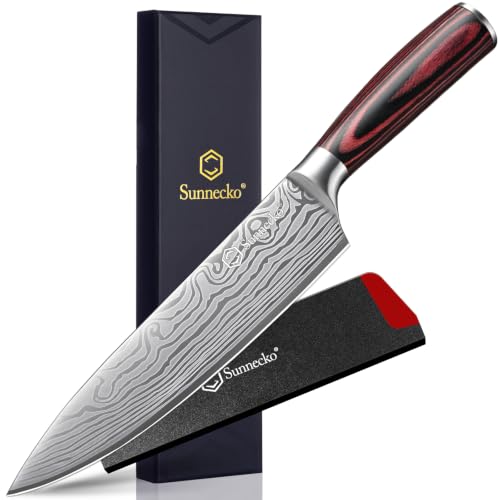 Sunnecko 8 Inch Chef Knife profile view