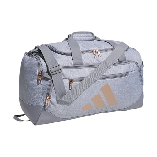 adidas Defender Duffel Bag Twill Grey Rose Gold