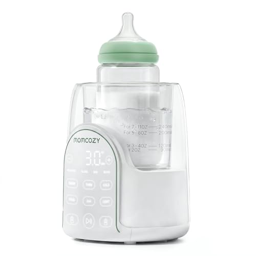 Momcozy NightPro MW06 white bottle warmer front view