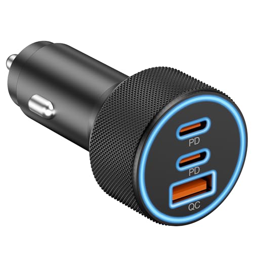 KENHAO 67W 3-Port Car Charger C23XC-199 front view