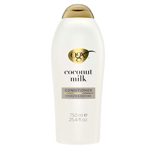 OGX Nourishing + Coconut Milk Conditioner bottle
