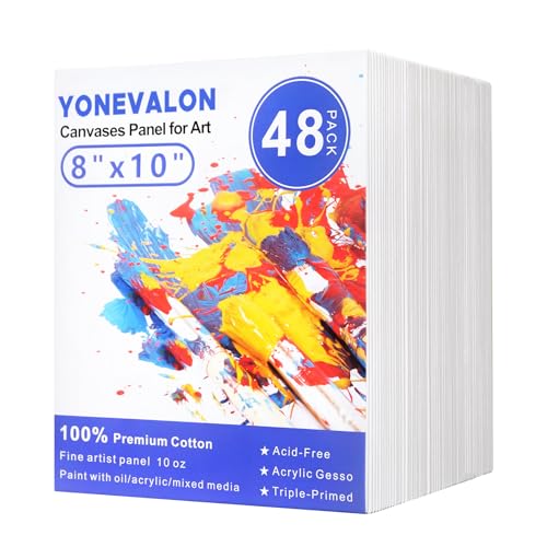 YONEVALON 48 pack canvas boards front view