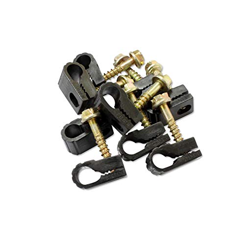 STEREN black coaxial cable clips 100 pack