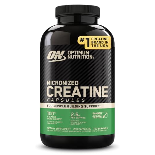 Optimum Nutrition Creatine Capsules bottle front