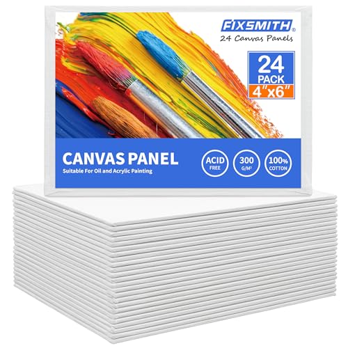 FIXSMITH 24-pack canvas boards