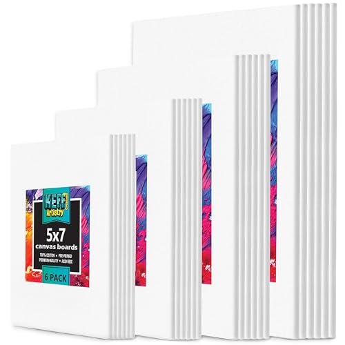 KEFF 24-Pack Premium Canvas Boards set