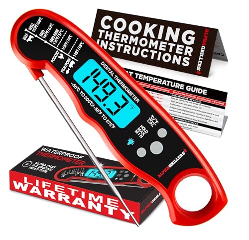 Alpha Grillers Instant Read Meat Thermometer front view